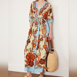 Alemais Blue Midi Dress Elegant and Stylish